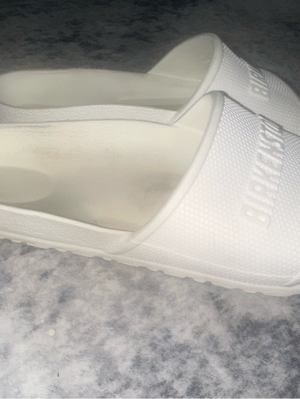 Birkenstock White Slip-On EVA Slides - Picture 5 of 8